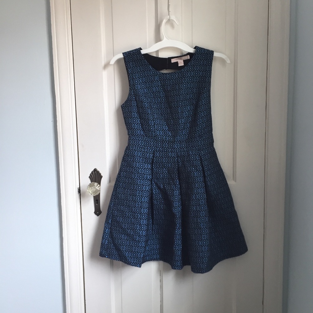 Blue and Black Dress
